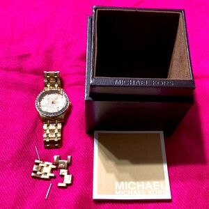 Michael Kors rose gold tone watch